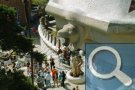 Doppeltreppe am Eingangsbereich Park Güell